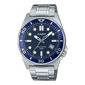 Casio MTD-135D-2AVDF Silver Blue Steel